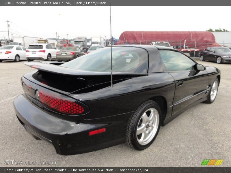 Black / Ebony Black 2002 Pontiac Firebird Trans Am Coupe