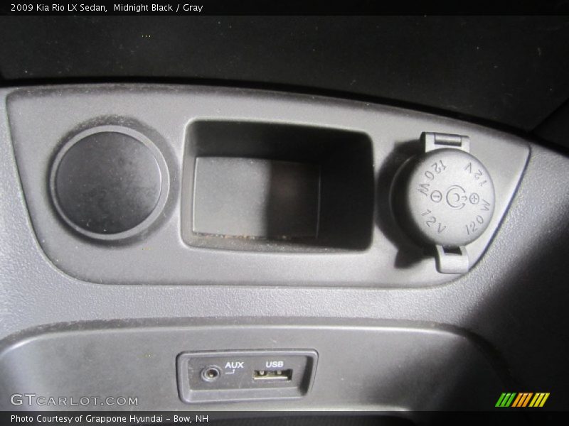 Midnight Black / Gray 2009 Kia Rio LX Sedan