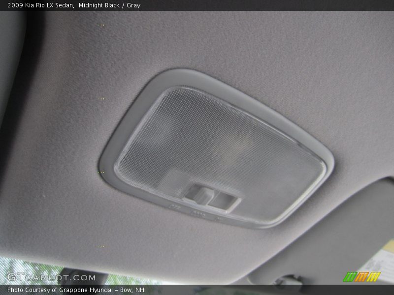 Midnight Black / Gray 2009 Kia Rio LX Sedan
