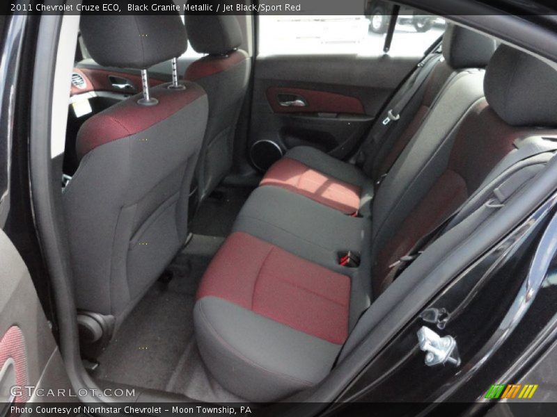 Black Granite Metallic / Jet Black/Sport Red 2011 Chevrolet Cruze ECO