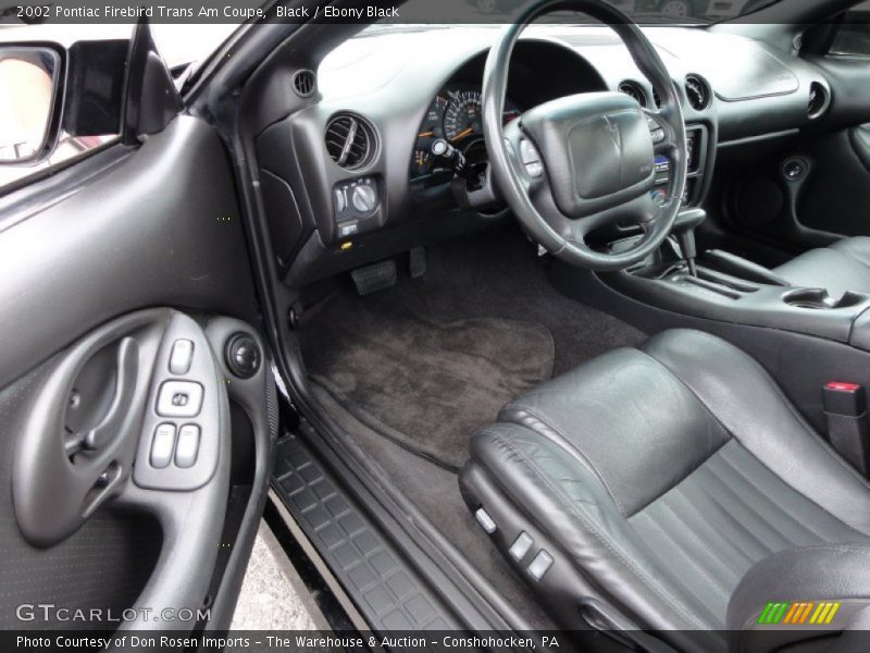  2002 Firebird Trans Am Coupe Ebony Black Interior