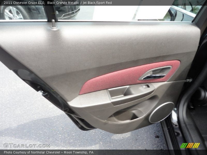 Black Granite Metallic / Jet Black/Sport Red 2011 Chevrolet Cruze ECO