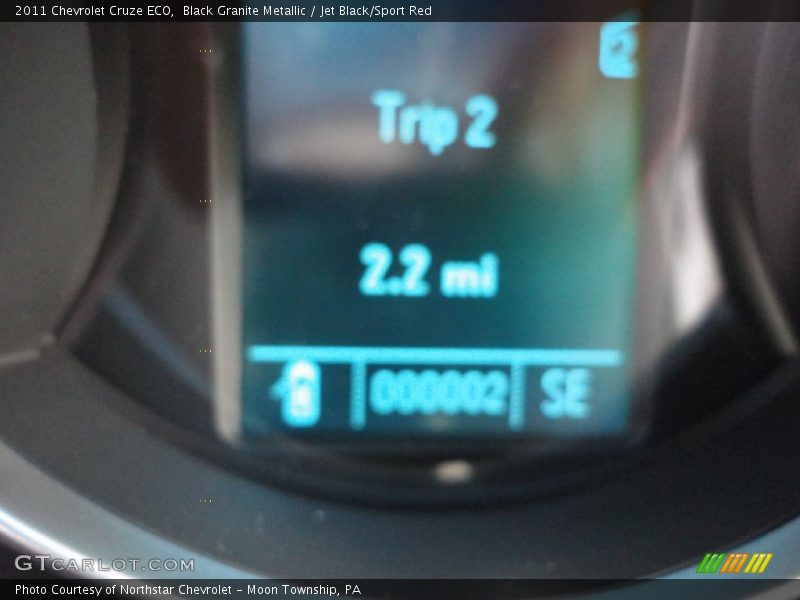 Black Granite Metallic / Jet Black/Sport Red 2011 Chevrolet Cruze ECO