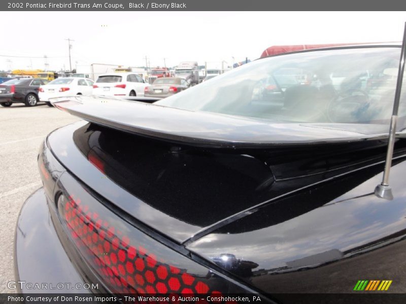 Black / Ebony Black 2002 Pontiac Firebird Trans Am Coupe