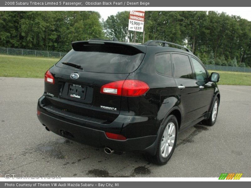 Obsidian Black Pearl / Desert Beige 2008 Subaru Tribeca Limited 5 Passenger