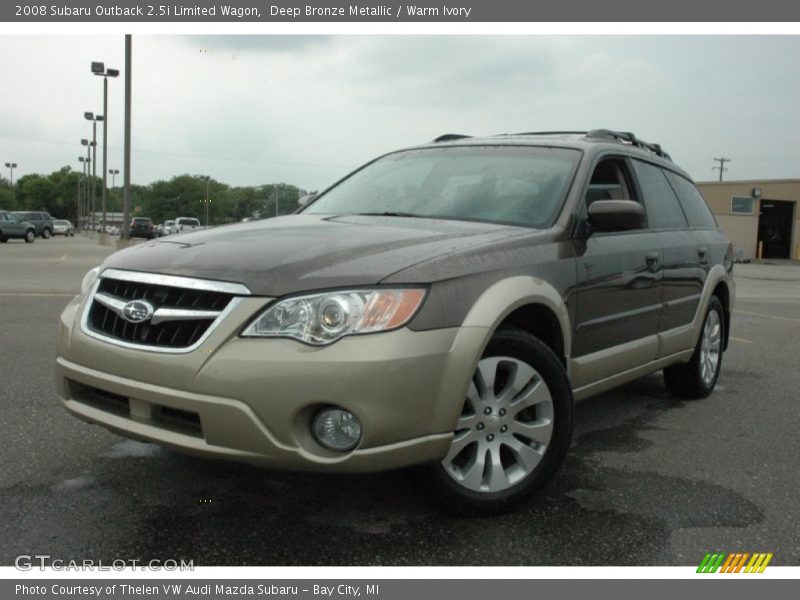 Deep Bronze Metallic / Warm Ivory 2008 Subaru Outback 2.5i Limited Wagon