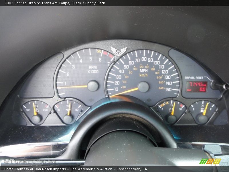  2002 Firebird Trans Am Coupe Trans Am Coupe Gauges