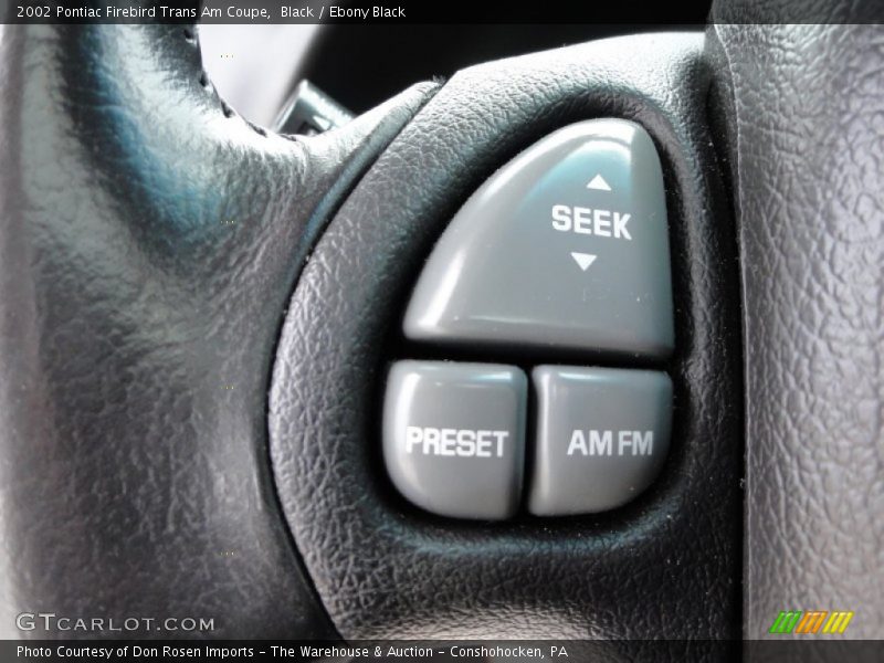 Controls of 2002 Firebird Trans Am Coupe