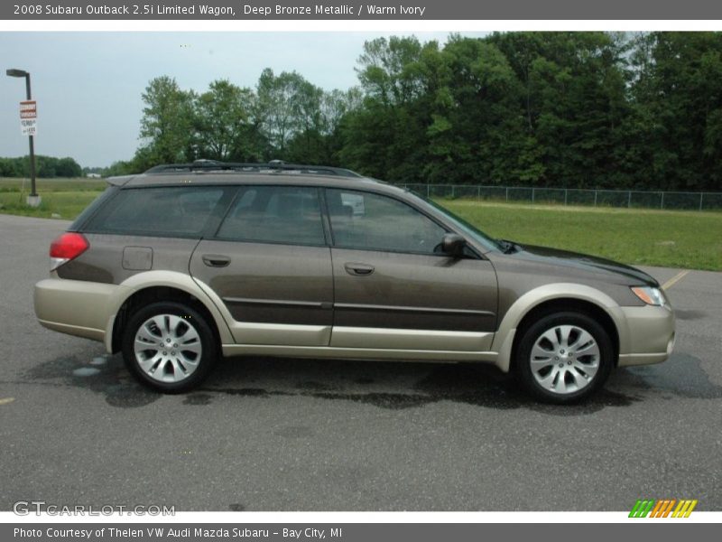 Deep Bronze Metallic / Warm Ivory 2008 Subaru Outback 2.5i Limited Wagon