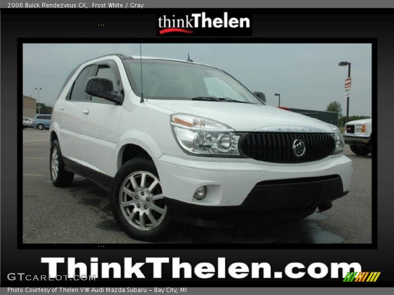 Frost White / Gray 2006 Buick Rendezvous CX