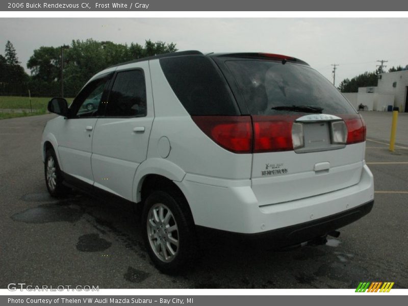 Frost White / Gray 2006 Buick Rendezvous CX