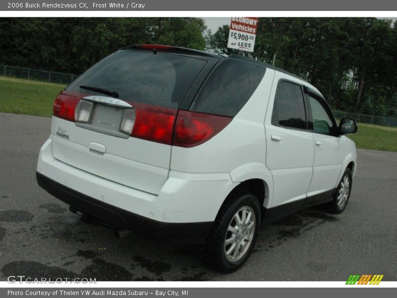 Frost White / Gray 2006 Buick Rendezvous CX