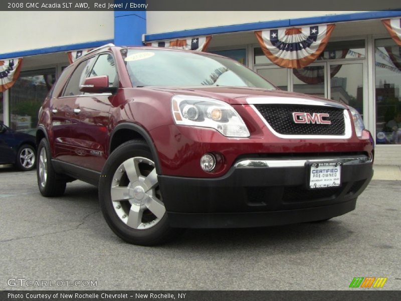 Red Jewel / Ebony 2008 GMC Acadia SLT AWD