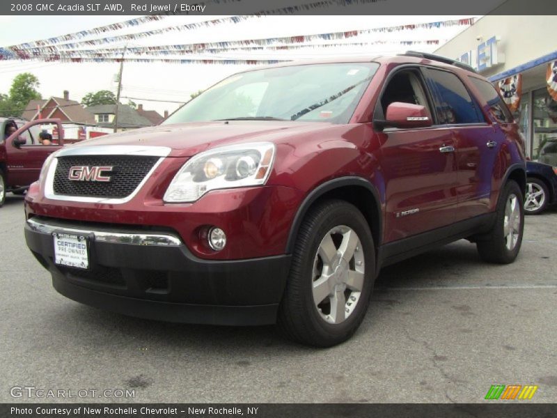Red Jewel / Ebony 2008 GMC Acadia SLT AWD