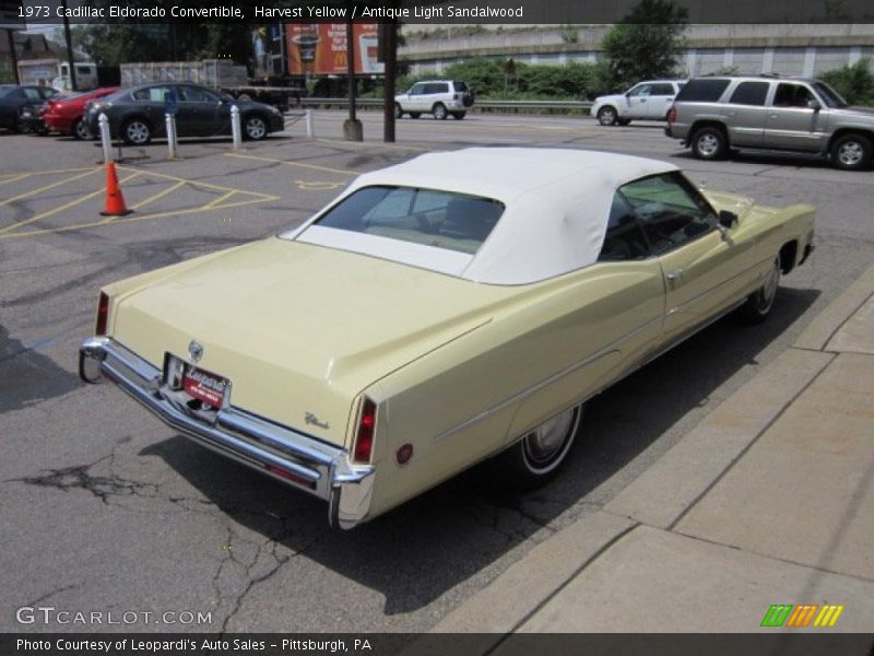  1973 Eldorado Convertible Harvest Yellow