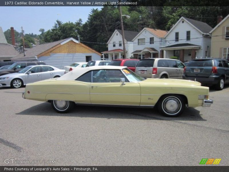  1973 Eldorado Convertible Harvest Yellow