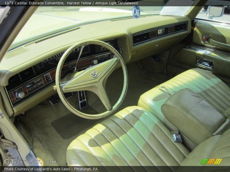 Antique Light Sandalwood Interior - 1973 Eldorado Convertible 