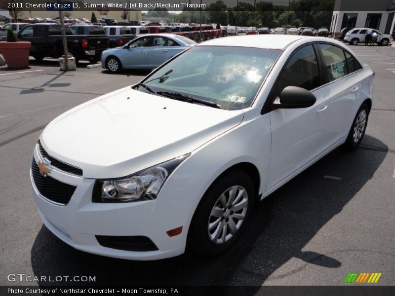 Summit White / Jet Black/Medium Titanium 2011 Chevrolet Cruze LS