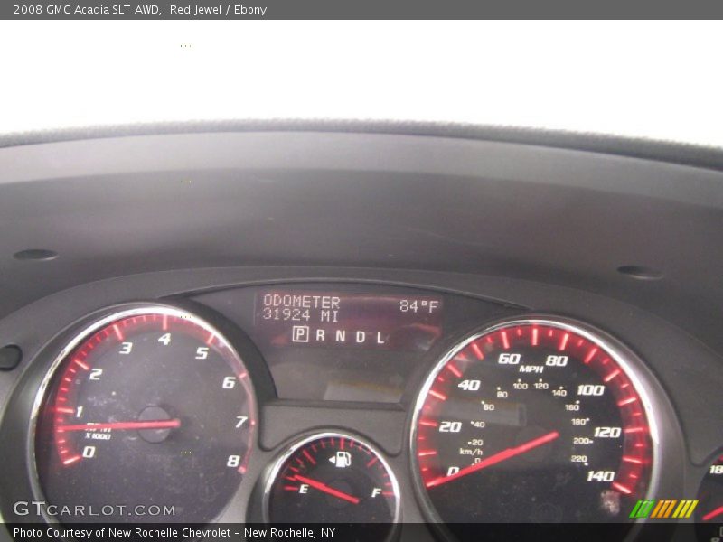 Red Jewel / Ebony 2008 GMC Acadia SLT AWD