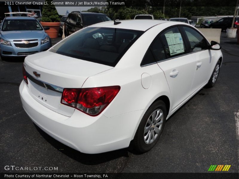 Summit White / Jet Black/Medium Titanium 2011 Chevrolet Cruze LS