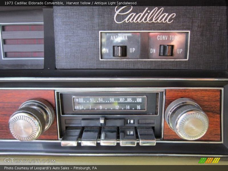 Controls of 1973 Eldorado Convertible