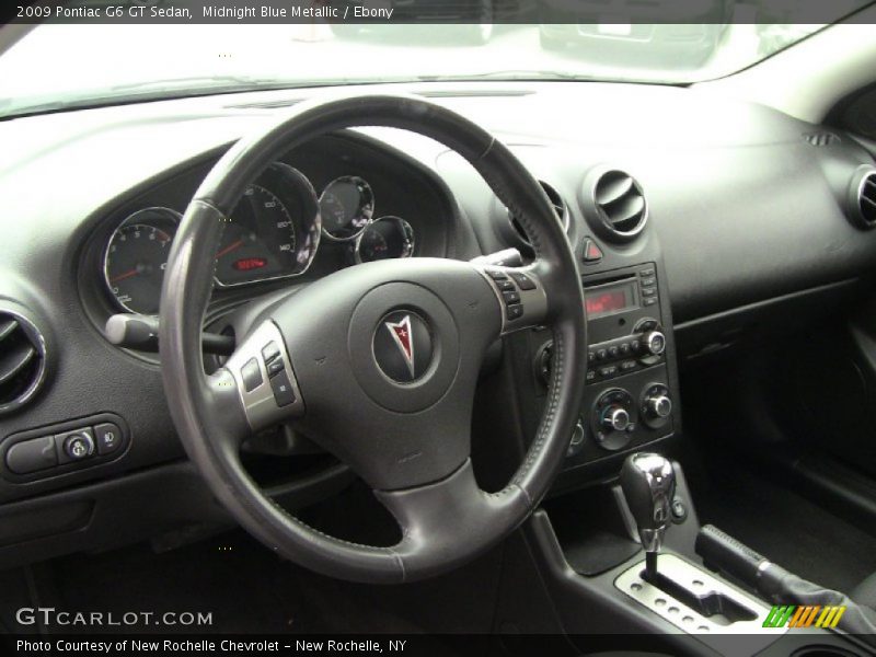 Midnight Blue Metallic / Ebony 2009 Pontiac G6 GT Sedan