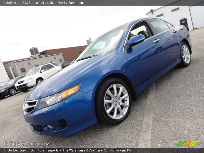 Arctic Blue Pearl / Parchment 2006 Acura TSX Sedan