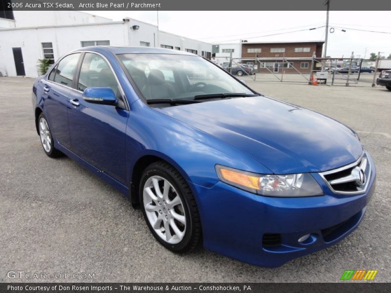 Arctic Blue Pearl / Parchment 2006 Acura TSX Sedan