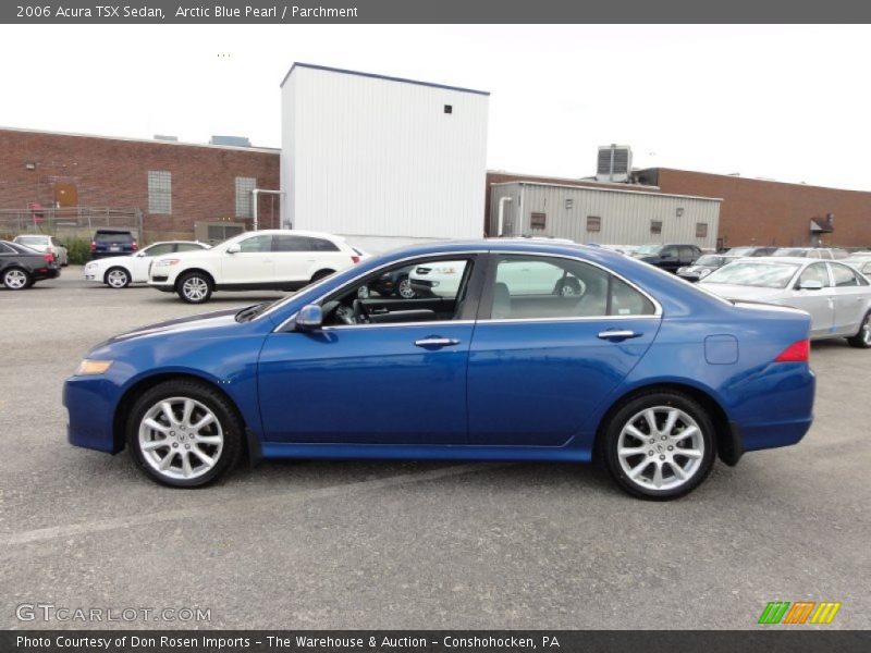 Arctic Blue Pearl / Parchment 2006 Acura TSX Sedan