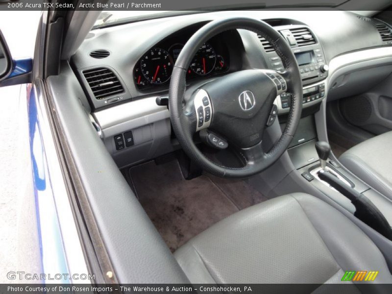 Arctic Blue Pearl / Parchment 2006 Acura TSX Sedan