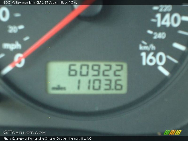 Black / Grey 2003 Volkswagen Jetta GLS 1.8T Sedan