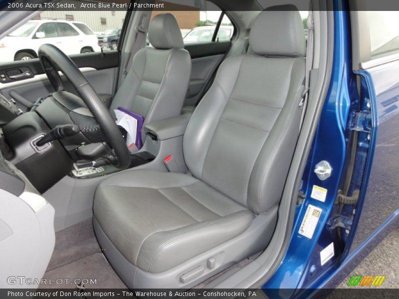 Arctic Blue Pearl / Parchment 2006 Acura TSX Sedan