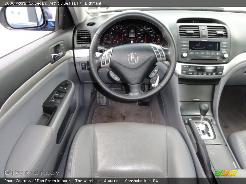 Arctic Blue Pearl / Parchment 2006 Acura TSX Sedan