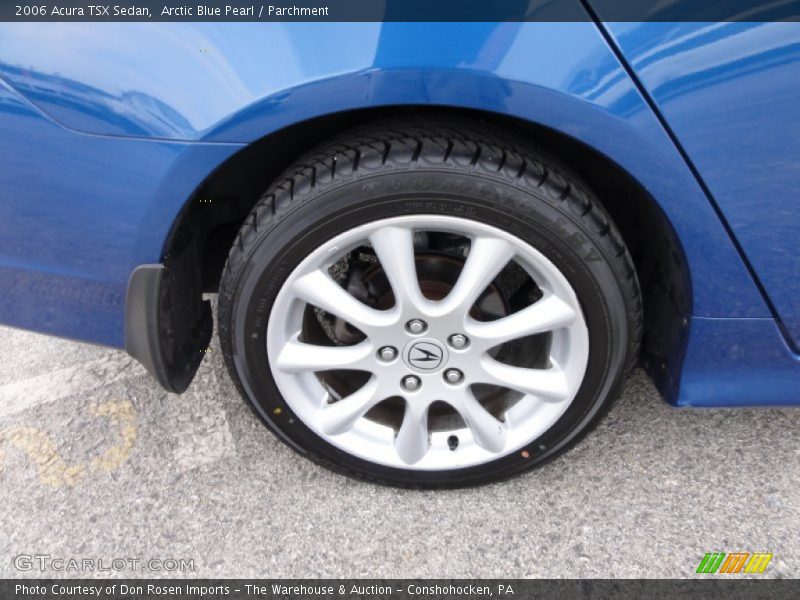 Arctic Blue Pearl / Parchment 2006 Acura TSX Sedan