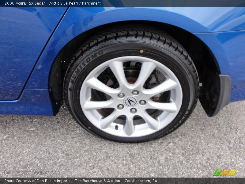 Arctic Blue Pearl / Parchment 2006 Acura TSX Sedan