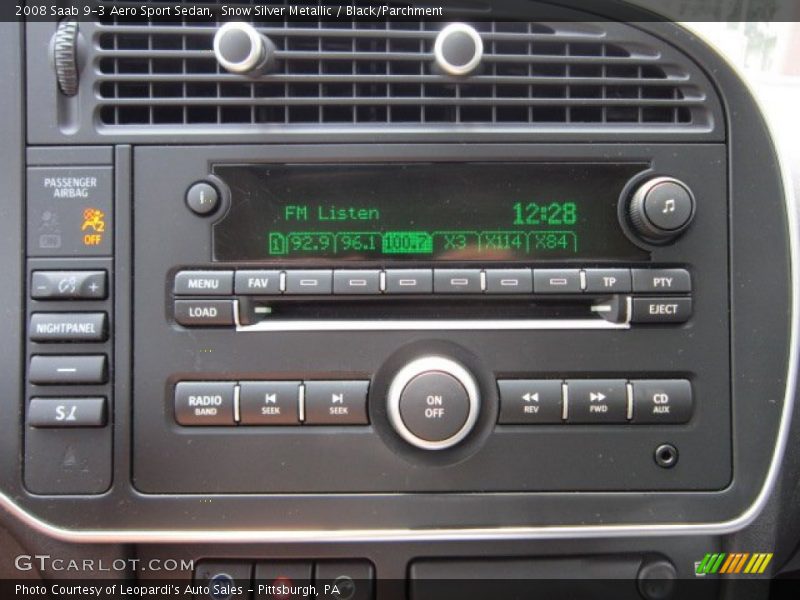 Controls of 2008 9-3 Aero Sport Sedan