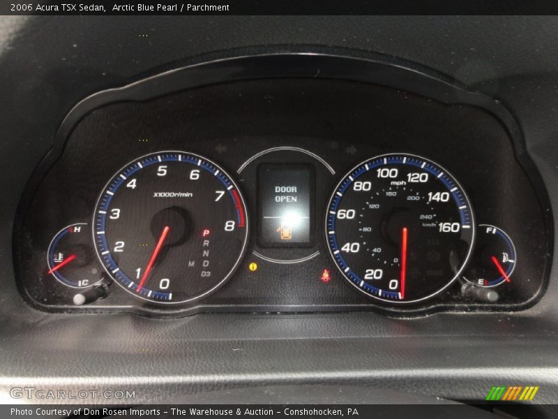 Arctic Blue Pearl / Parchment 2006 Acura TSX Sedan