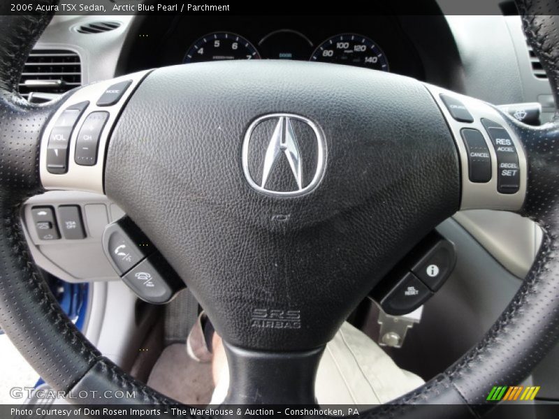 Arctic Blue Pearl / Parchment 2006 Acura TSX Sedan