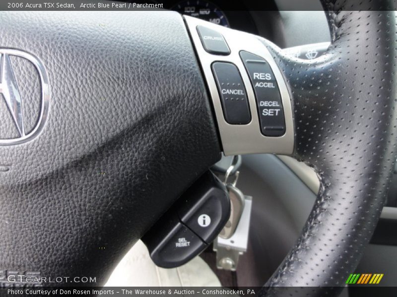 Arctic Blue Pearl / Parchment 2006 Acura TSX Sedan