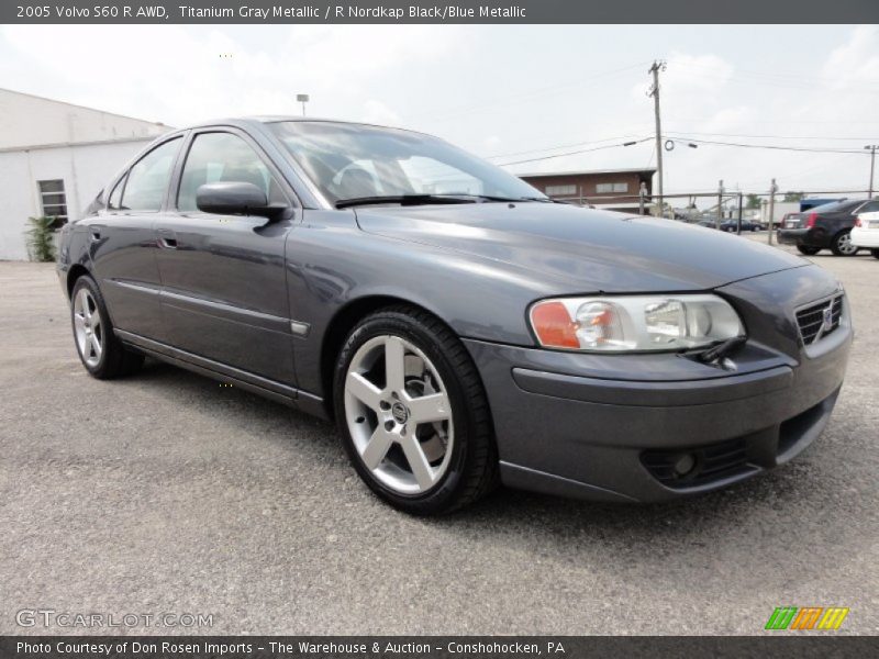 Titanium Gray Metallic / R Nordkap Black/Blue Metallic 2005 Volvo S60 R AWD