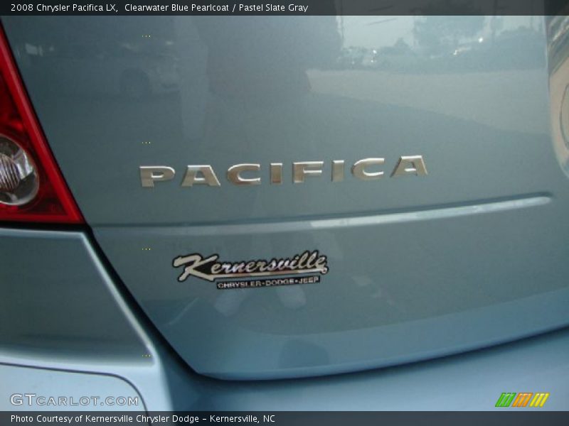 Clearwater Blue Pearlcoat / Pastel Slate Gray 2008 Chrysler Pacifica LX