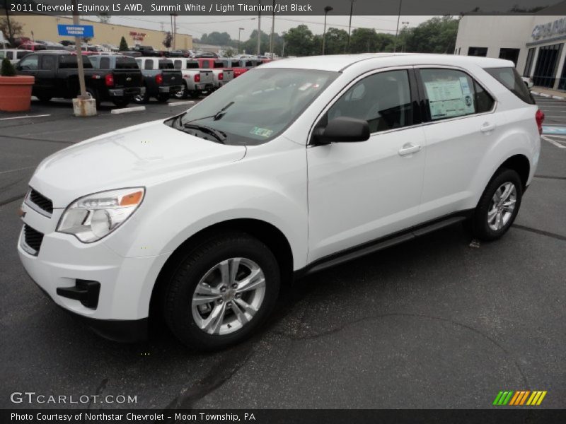 Summit White / Light Titanium/Jet Black 2011 Chevrolet Equinox LS AWD