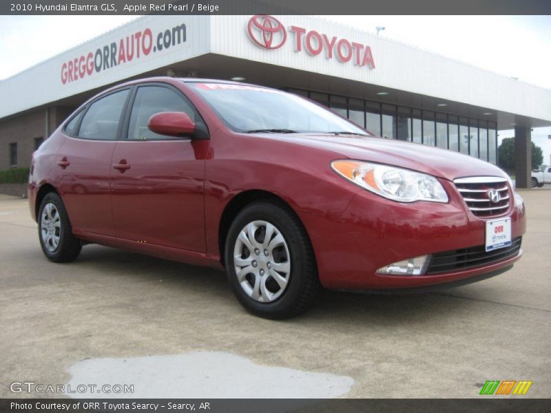 Apple Red Pearl / Beige 2010 Hyundai Elantra GLS