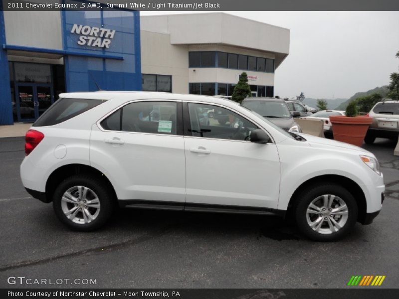 Summit White / Light Titanium/Jet Black 2011 Chevrolet Equinox LS AWD