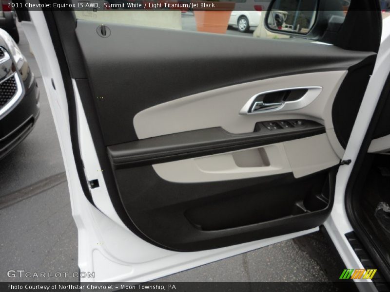 Summit White / Light Titanium/Jet Black 2011 Chevrolet Equinox LS AWD