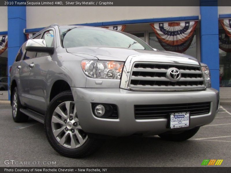 Silver Sky Metallic / Graphite 2010 Toyota Sequoia Limited 4WD