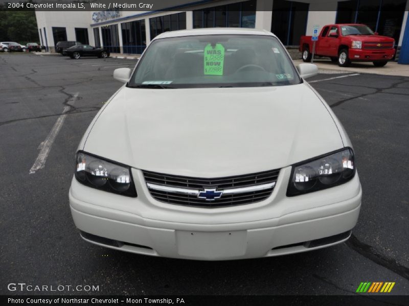 White / Medium Gray 2004 Chevrolet Impala LS