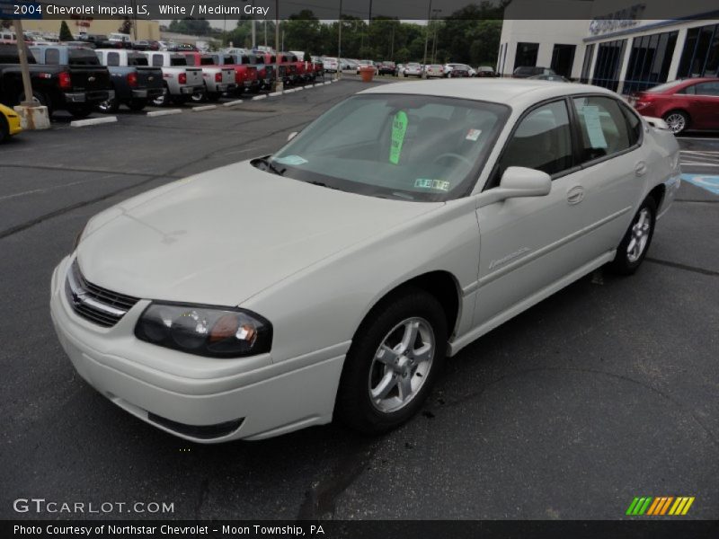 White / Medium Gray 2004 Chevrolet Impala LS