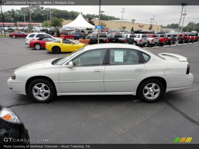 White / Medium Gray 2004 Chevrolet Impala LS