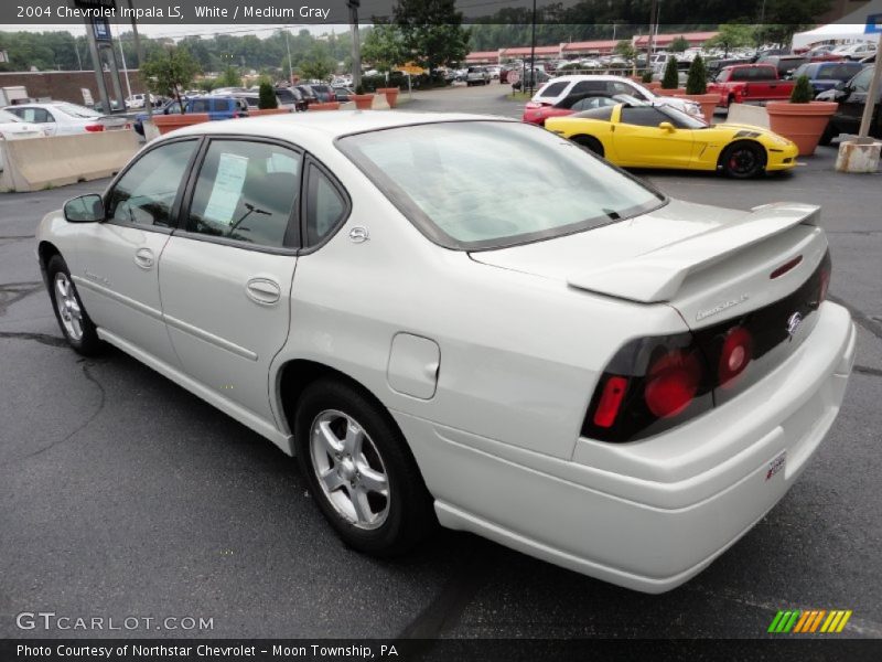 White / Medium Gray 2004 Chevrolet Impala LS